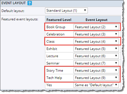 Setting up featured levels for the Tile view