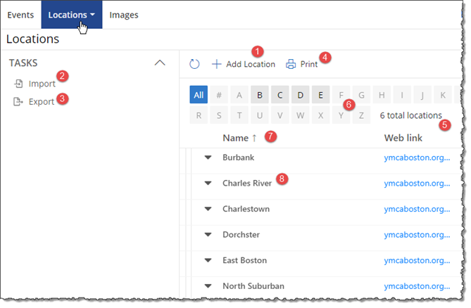 Trumba Help: Manage lists