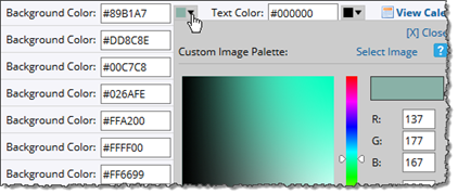 Using the Color Picker