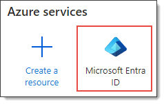 Select Microsoft Entra ID