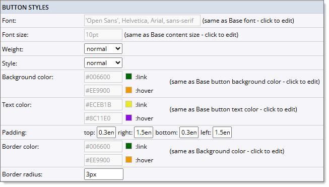 Custom button styles